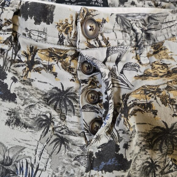 Men's Bonobos Khaki Chino Shorts US 28/ EU 38 Vert Kaki Army Print Vint - Picture 3 of 8